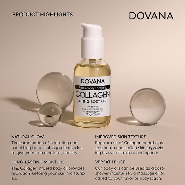DOVANA Hydrating Collagen Oil For Body & After Shower Egypt