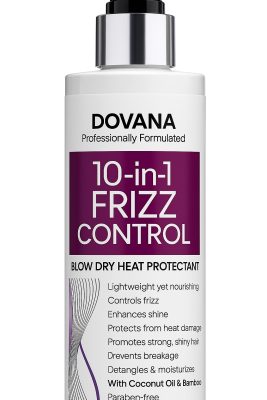 DOVANA Anti-Frizz Hydrating Heat Protectant Hair Cream Coconut & Bamboo Strengthen