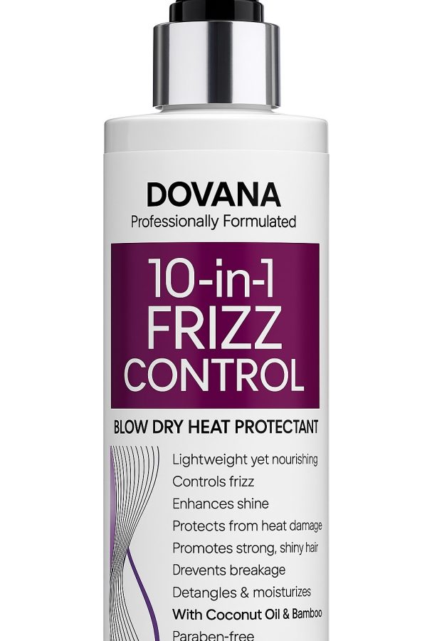 DOVANA Anti-Frizz Hydrating Heat Protectant Hair Cream Coconut & Bamboo Strengthen