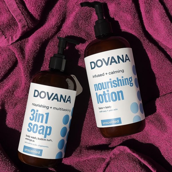 DOVANA Soap, Body Wash, Bubble Bath, Shampoo | Unscented
