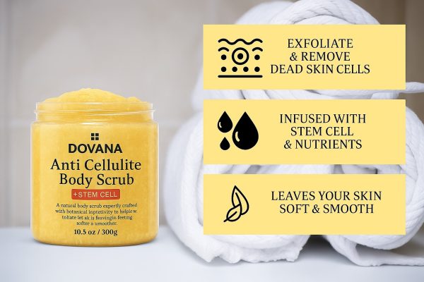 DOVANA Orange Body Scrub for Skin Care and Face Care Egypt