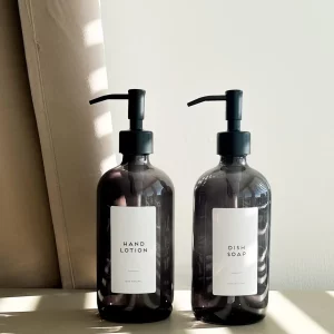 Soap Dispenser with Custom Label