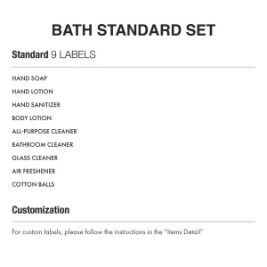 Hotel Bath Standard set customization