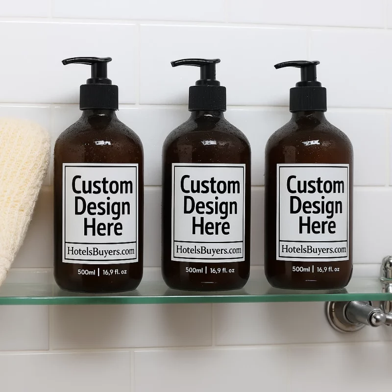 Refillable Dark Brown Dispenser Bottles - Set of 3